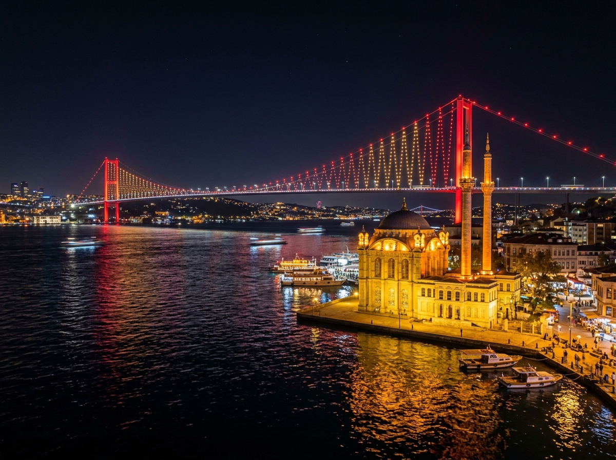 Ortaköy Camii Gece